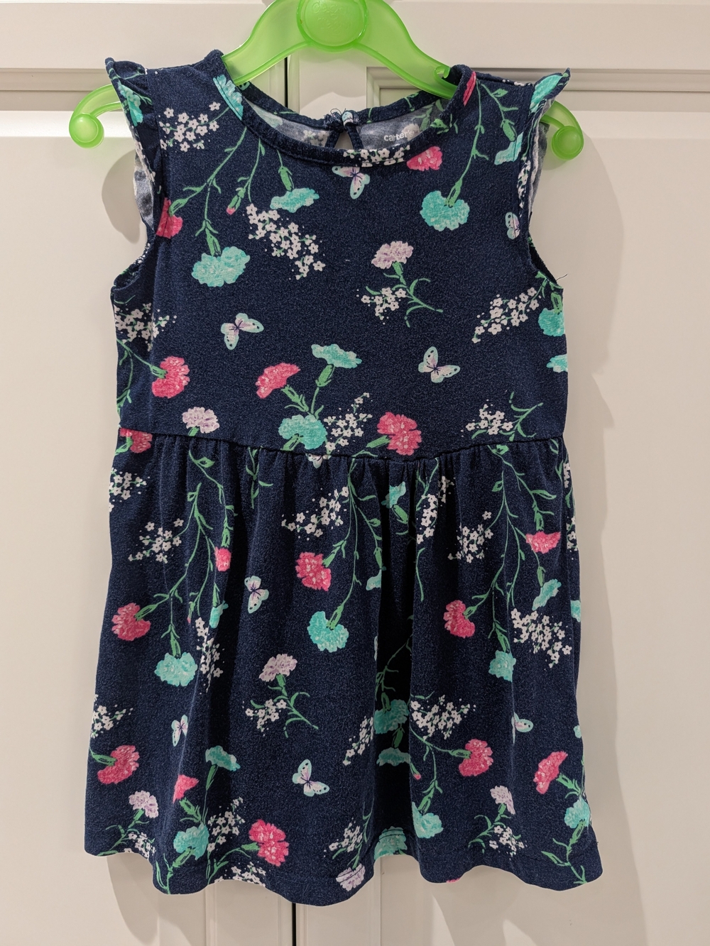 4/$20 Carter’s Navy Floral Butterfly Dress – 24M